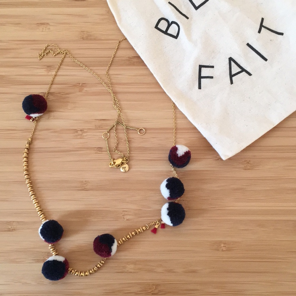 Madewell Pom Pom necklace